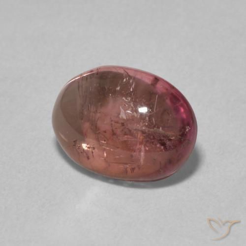 Tormalina Rosa medio naturale da 1.17 ct, Ovale, Trasparente