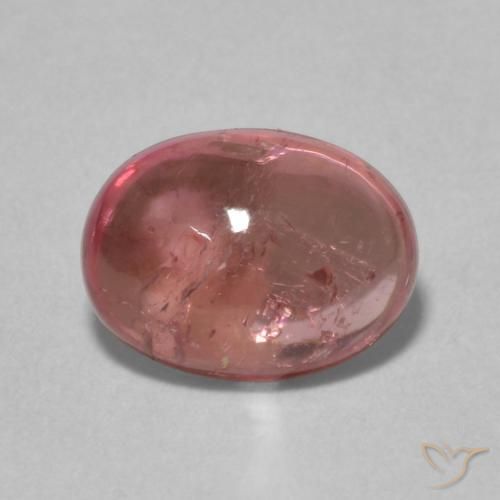 1.57ct Naturale Rosa scuro Tormalina, Ovale, Trasparente