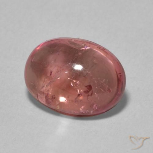 Tormalina Rosa scuro naturale da 1.57 ct, Ovale, Trasparente