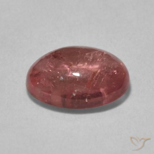 Tormalina Rosa scuro naturale da 1.57 ct, Ovale, Trasparente