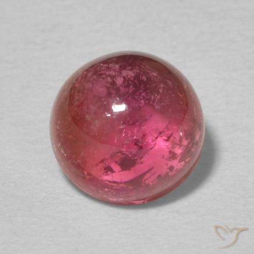 1.52ct Naturale Magenta intenso Tormalina, Rotondo, Trasparente