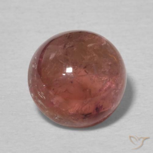Tormalina Rosa medio naturale da 1.57 ct, Rotondo, Trasparente