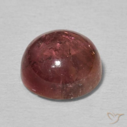 Tormalina Rosa medio naturale da 1.57 ct, Rotondo, Trasparente