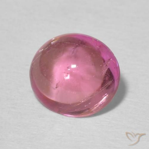 Tormalina Rosa gomma da masticare naturale da 0.92 ct, Ovale, Trasparente