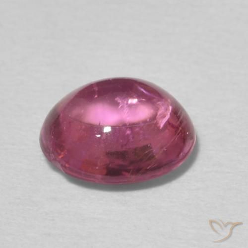 Tormalina Rosa gomma da masticare naturale da 0.92 ct, Ovale, Trasparente