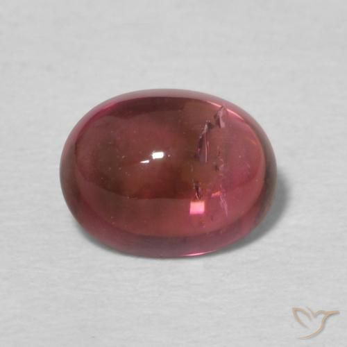 0.89ct Naturale Rosa scuro Tormalina, Ovale, Trasparente