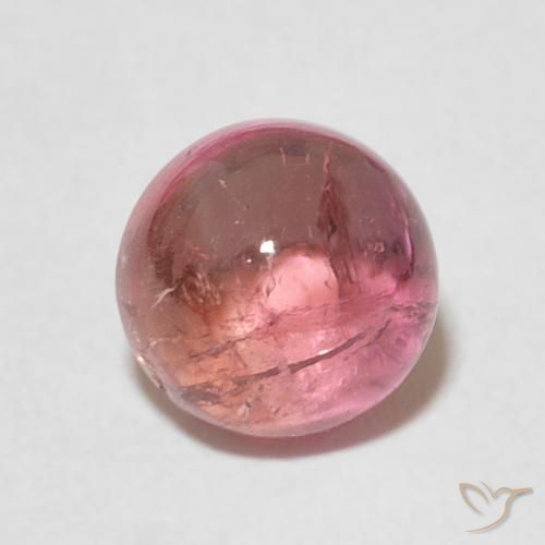 1.77ct Naturale Rosso ciliegia violaceo Tormalina, Rotondo, Trasparente