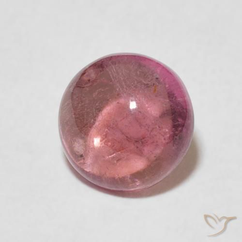 Tormalina Rosa chiaro naturale da 1.60 ct, Rotondo, Trasparente