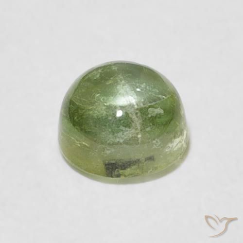 Tormalina Verde lime chiaro naturale da 0.88 ct, Rotondo, Trasparente