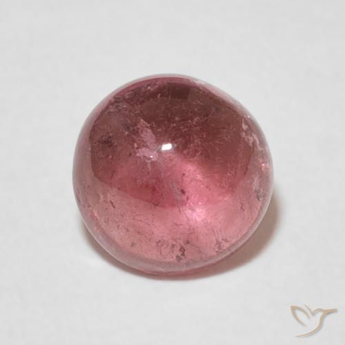 Tormalina Rosa medio naturale da 1.66 ct, Rotondo, Trasparente