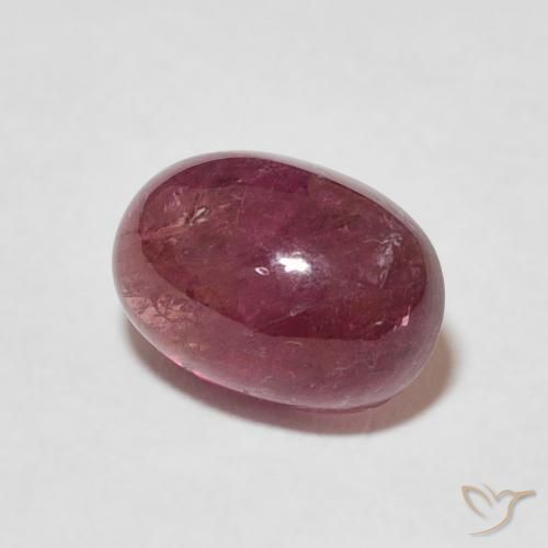 Tormalina Rosso medio naturale da 2.61 ct, Ovale, Trasparente