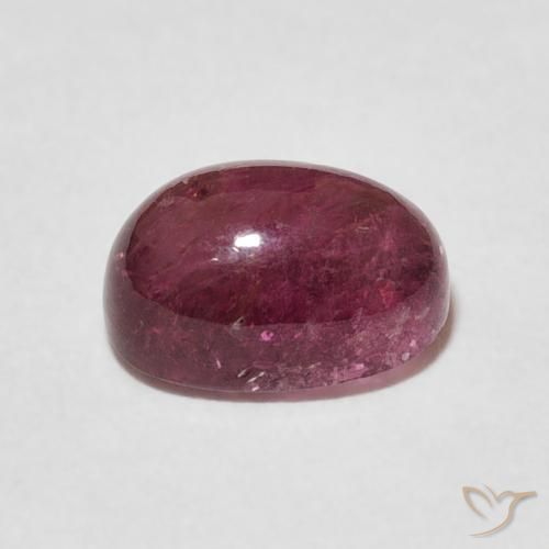 Tormalina Rosso medio naturale da 2.61 ct, Ovale, Trasparente
