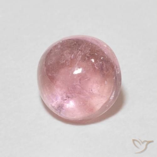 Tormalina Rosa medio naturale da 1.31 ct, Rotondo, Trasparente