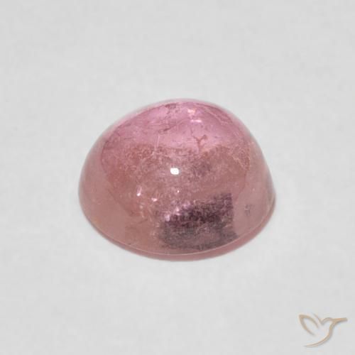 Tormalina Rosa medio naturale da 1.31 ct, Rotondo, Trasparente