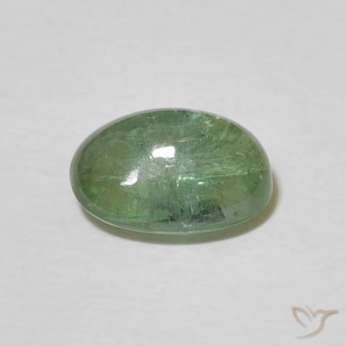 Tormalina Verde caldo naturale da 1.74 ct, Ovale, Trasparente