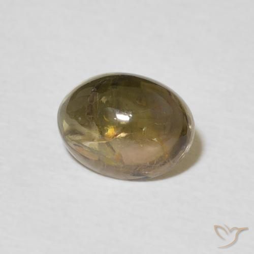 Tormalina Marrone chiaro naturale da 1.31 ct, Ovale, Trasparente