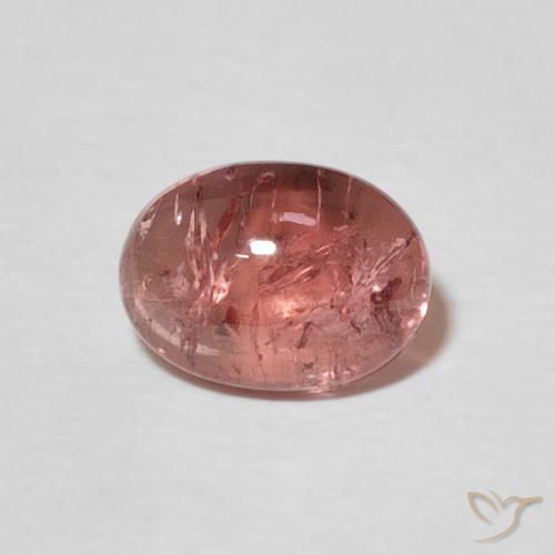 1.29ct Naturale rosa lampone Tormalina, Ovale, Trasparente