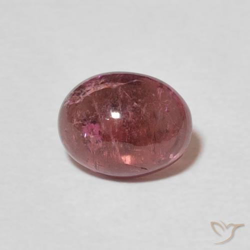 1.29ct Naturale Rosso ciliegia violaceo Tormalina, Ovale, Trasparente