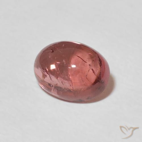 Tormalina Rosa medio naturale da 1.45 ct, Ovale, Trasparente