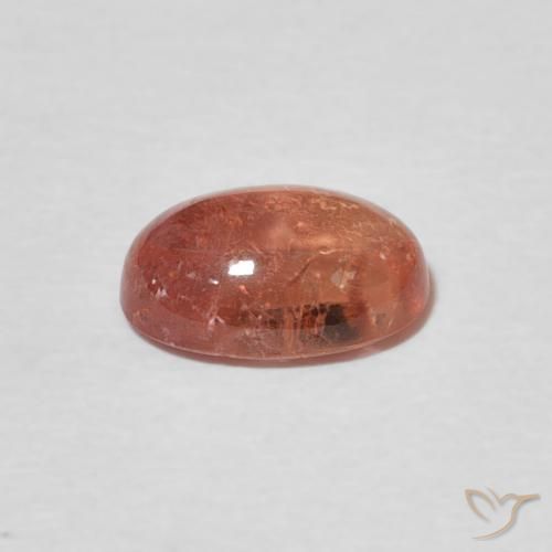 Tormalina rosa lampone naturale da 1.26 ct, Ovale, Trasparente