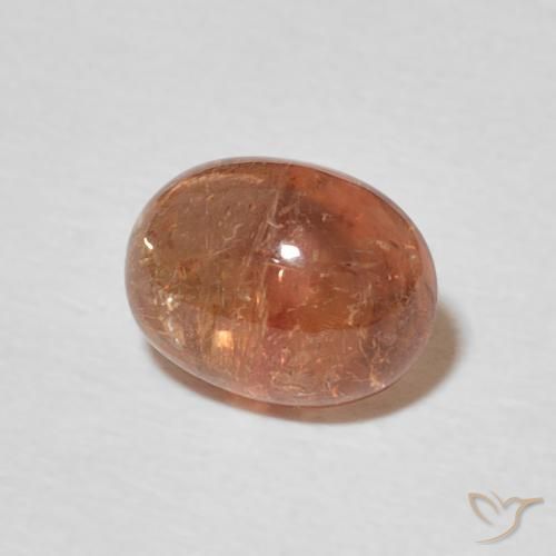 Tormalina Rosa rossastra naturale da 1.84 ct, Ovale, Trasparente
