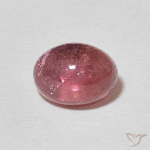 1.43ct Naturale Rosso ciliegia violaceo Tormalina, Ovale, Trasparente