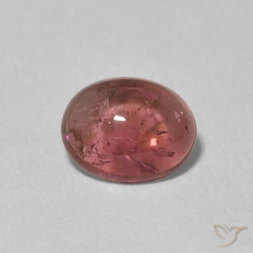 1.60ct Naturale Rosso scuro Tormalina, Ovale, Trasparente