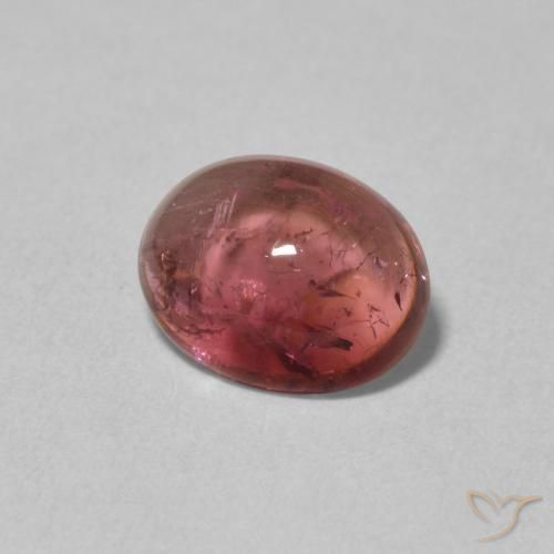 Tormalina Rosso scuro naturale da 1.60 ct, Ovale, Trasparente