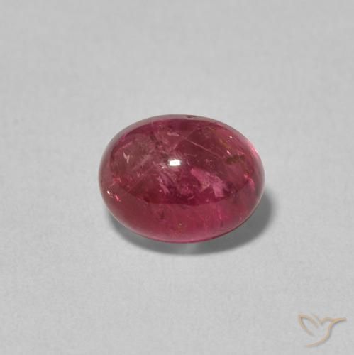 1.74ct Naturale Rosso scuro Tormalina, Ovale, Trasparente