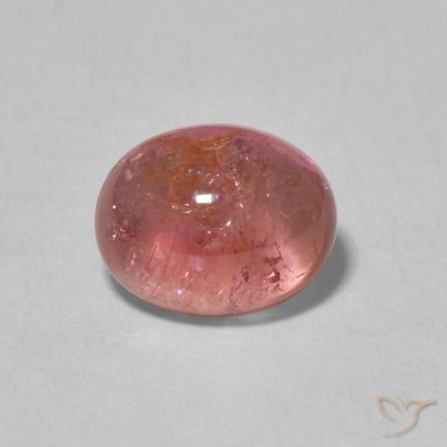 2.39ct Naturale rosa lampone Tormalina, Ovale, Trasparente