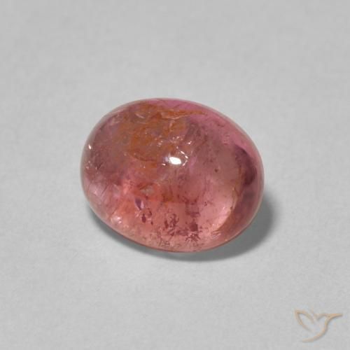 Tormalina rosa lampone naturale da 2.39 ct, Ovale, Trasparente