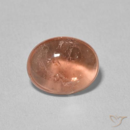 1.89ct Naturale Rosa arancione Tormalina, Ovale, Trasparente