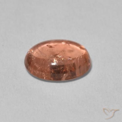 Tormalina Rosa arancione naturale da 1.89 ct, Ovale, Trasparente