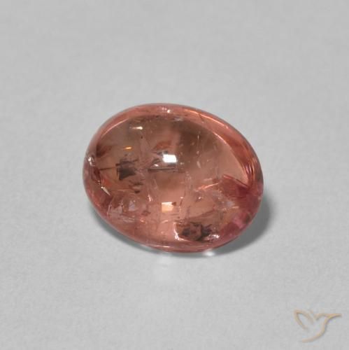 Tormalina Rosa scuro naturale da 1.98 ct, Ovale, Trasparente
