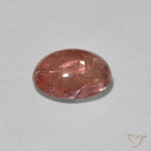 Tormalina Rosa scuro naturale da 1.98 ct, Ovale, Trasparente