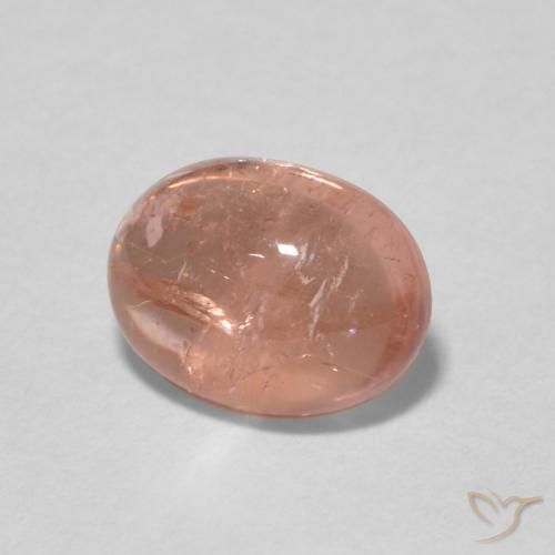 Tormalina Pompelmo Rosa naturale da 1.59 ct, Ovale, Trasparente