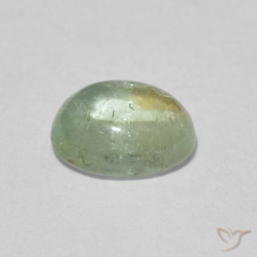 Tormalina Verde chiaro naturale da 1.52 ct, Ovale, Trasparente