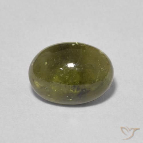 1.48ct Naturale Verde scuro Tormalina, Ovale, Trasparente