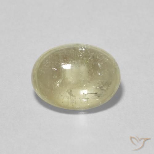 1.62ct Naturale Giallo pallido Tormalina, Ovale, Trasparente