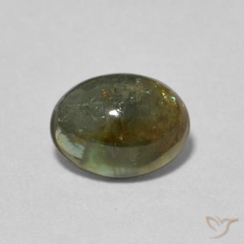 1.22ct Naturale Verde scuro Tormalina, Ovale, Trasparente