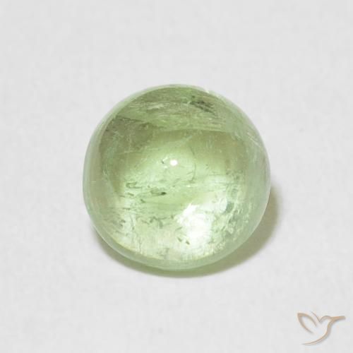 1.29ct Naturale Verde salvia molto chiaro Tormalina, Rotondo, Trasparente, Photo A