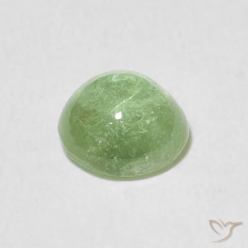 Tormalina Verde salvia molto chiaro naturale da 1.29 ct, Rotondo, Trasparente