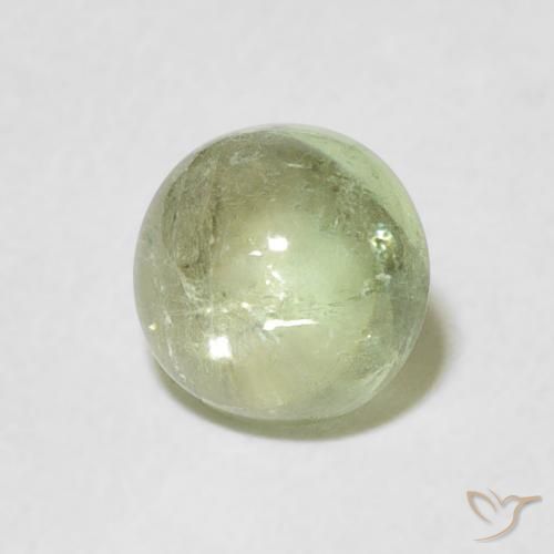 Tormalina Verde chiaro naturale da 1.47 ct, Rotondo, Trasparente
