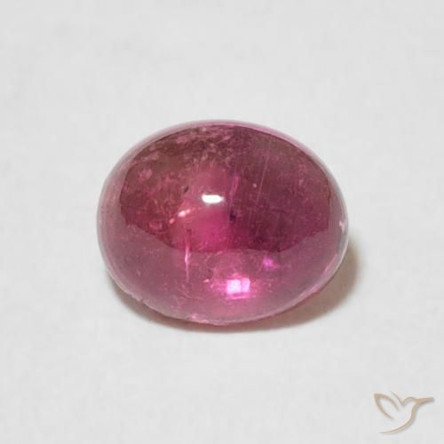 0.79ct Naturale Viola rossastro Tormalina, Ovale, Trasparente