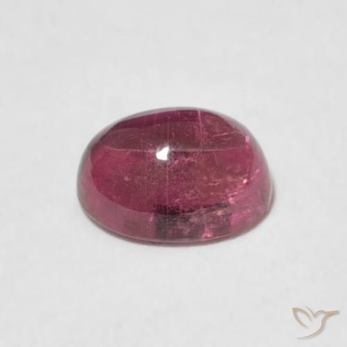Tormalina Viola rossastro naturale da 0.79 ct, Ovale, Trasparente