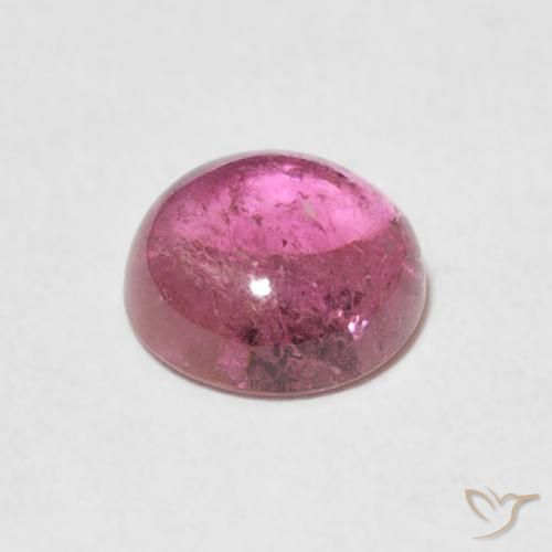 Tormalina Viola medio naturale da 1.25 ct, Rotondo, Trasparente