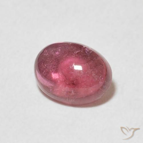 Tormalina Viola rossastro naturale da 0.89 ct, Ovale, Trasparente