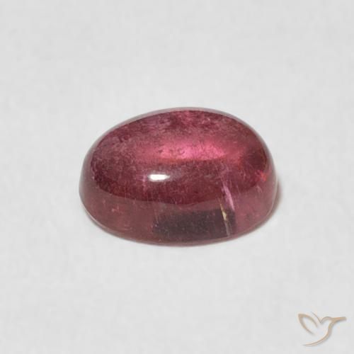 Tormalina Viola rossastro naturale da 0.89 ct, Ovale, Trasparente