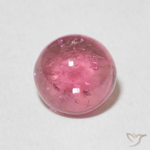 1.26ct Naturale Rosa medio Tormalina, Rotondo, Trasparente