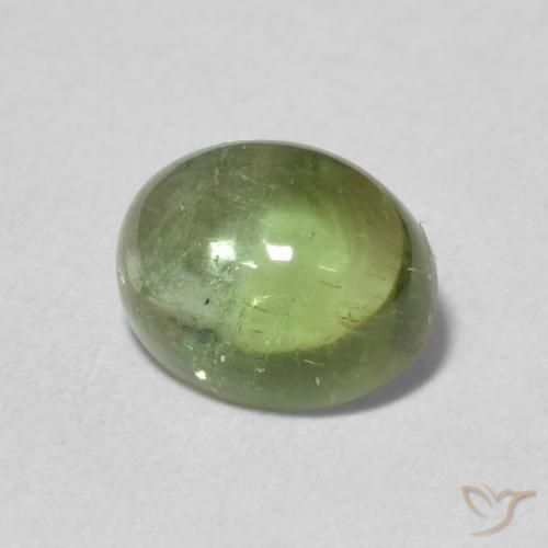 Tormalina Terra Verde naturale da 1.41 ct, Ovale, Trasparente